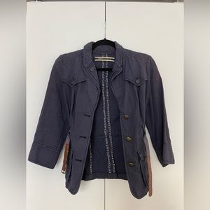 Anthropologie Daughters of the Liberation Navy Blazer